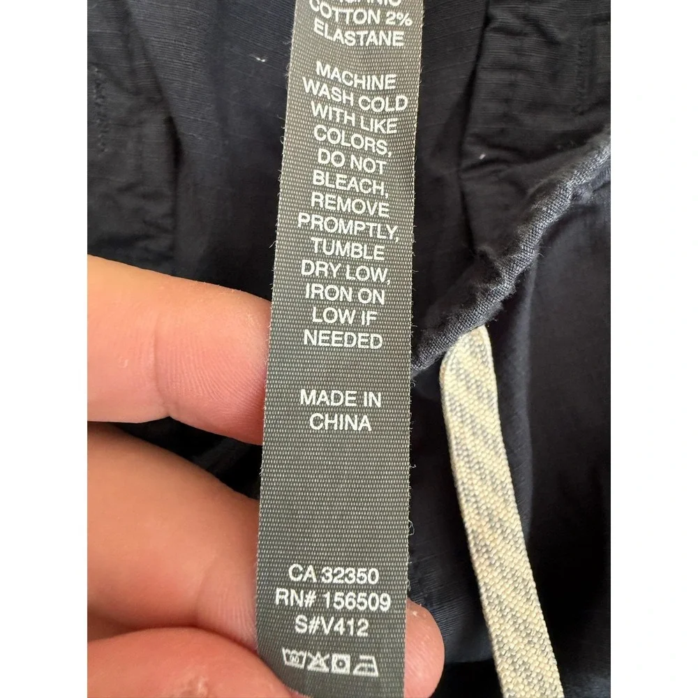 Vuori Pants Mens 2XL Blue Gray Ripstop Climber Woven Joggers Elastic Waist V412